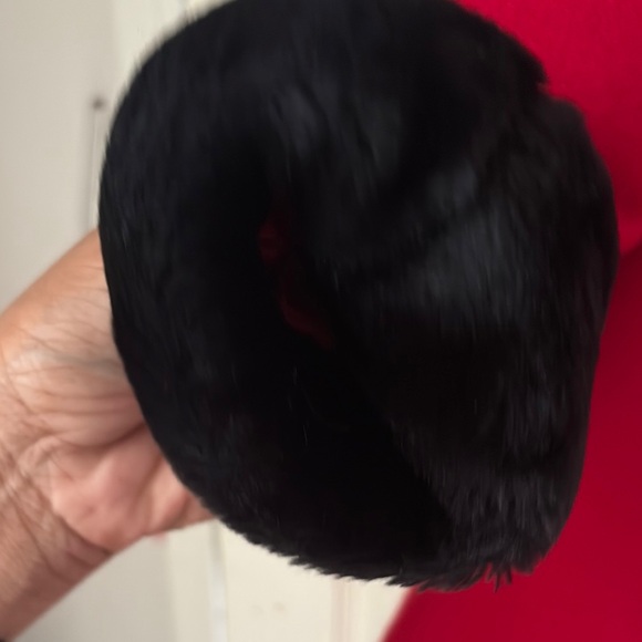 Red Kids Coat with Black Trim - Picture 5 of 6